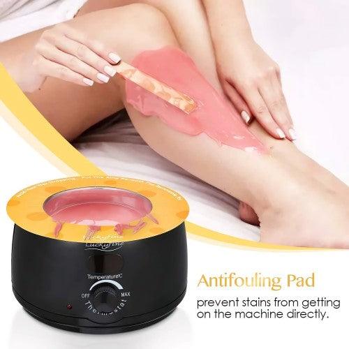 Wax Warmer, Hair Removal Kit with Adjustable Temperature, 4 Flavors, 10 Wax Applicator Sticks, Wax Heater for Body Armpits, Eyebrows, Face, Legs, Bikini - Toytexx Wax Warmer, Hair Removal Kit with Adjustable Temperature, 4 Flavors, 10 Wax Applicator Sticks, Wax Heater for Body Armpits, Eyebrows, Face, Legs, Bikini - Toytexx